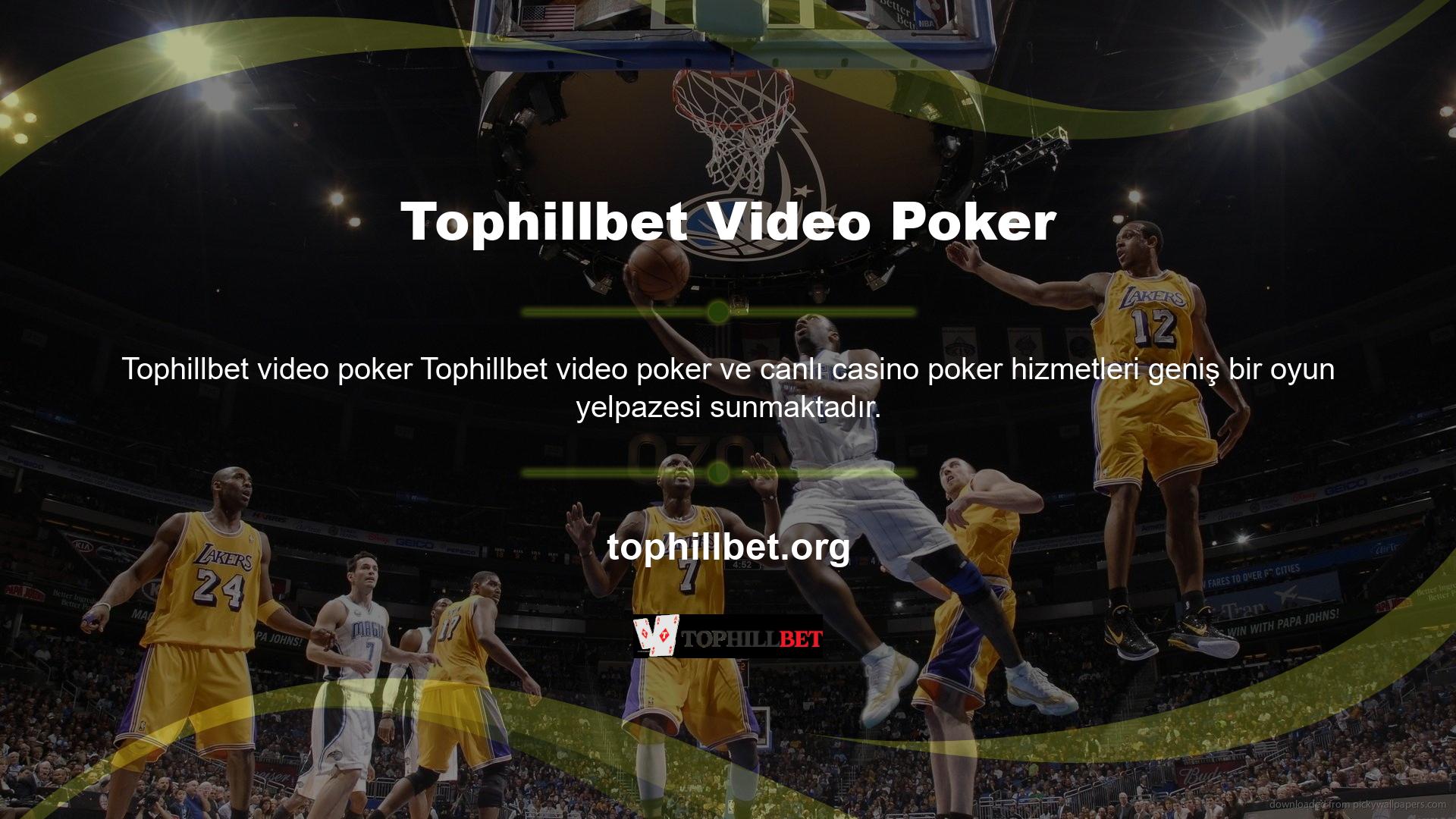 Play Poker hizmeti, poker oyunlarını iki şekilde oynamanıza olanak tanır: video ve canlı