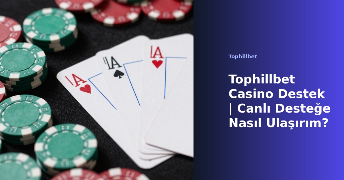 Tophillbet canlı destek ekranı ve iletişim kanalları