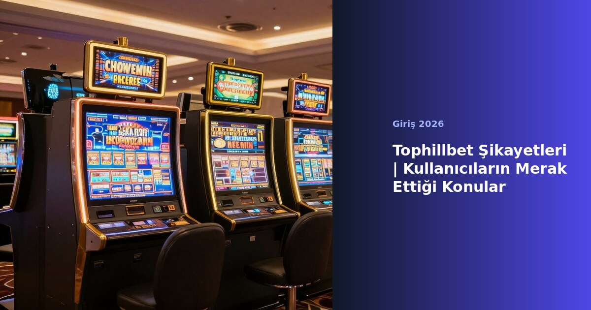 Tophillbet şikayetleri ve kullanıcı sorunları